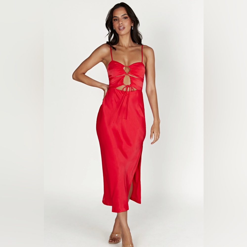 MESHKI Cassie Cut Out MIDI Dress